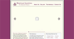 Desktop Screenshot of heritagelighting.com